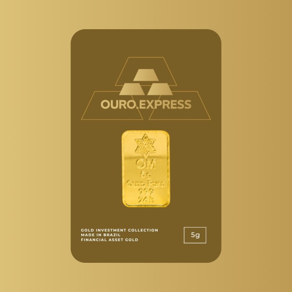 Blister (2) Barra de Ouro 999 - 5g