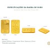 especificacoes-25g Especificações da Barra de Ouro 999 - 25g